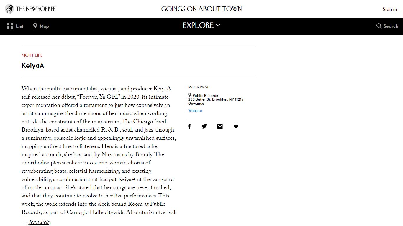 Keiya A | The New Yorker